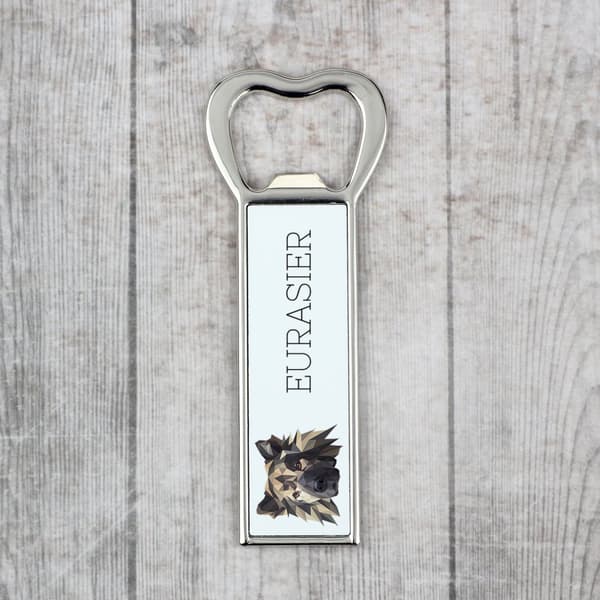 Eurasier, Eurasian - pullonavaaja valokuvalla ja Art-Dog-oluelle