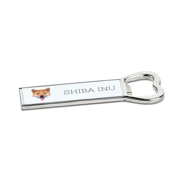 Shiba Inu - oplukker med foto og inskription til Art-Dog øl