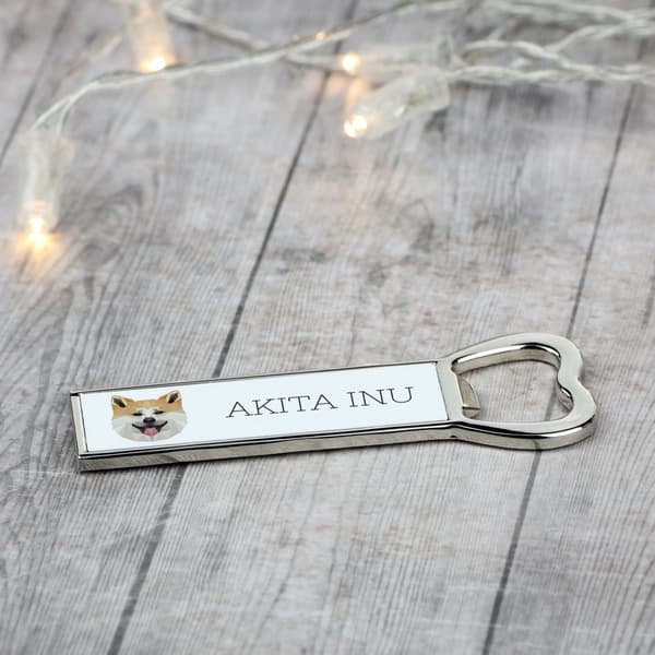 Akita, Akita Inu - pullonavaaja kuvalla ja Art-Dog-oluelle
