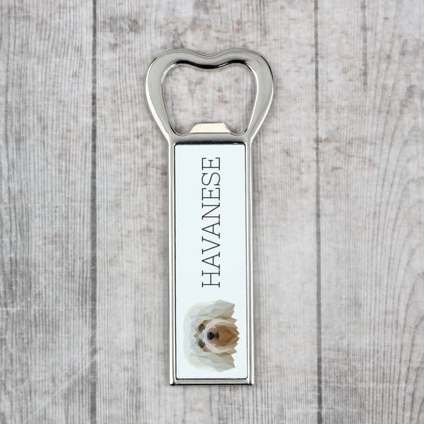 Havanese, Havanese - flaskeåbner med et foto og en inskription til Art-Dog øl