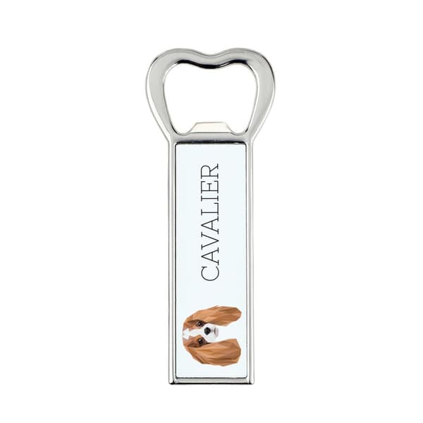 Cavalier King Charles Spaniel - pullonavaaja valokuvalla ja Art-Dog-oluelle