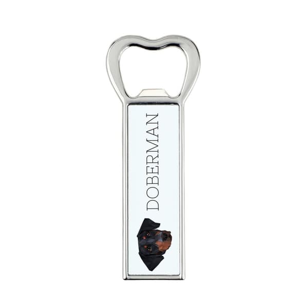 Doberman, Dobermann - pullonavaaja kuvalla ja kirjoituksella Art-Dog-oluelle