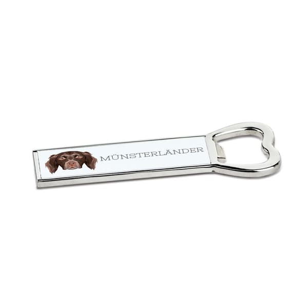Münsterländer - Art-Dog-oluen pullonavaaja valokuvalla ja kaiverruksella