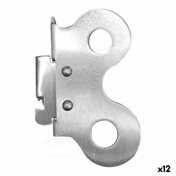 Konservöppnare Stål Silvrig 7,3 x 4,6 cm 1,5 mm (12 antal)
