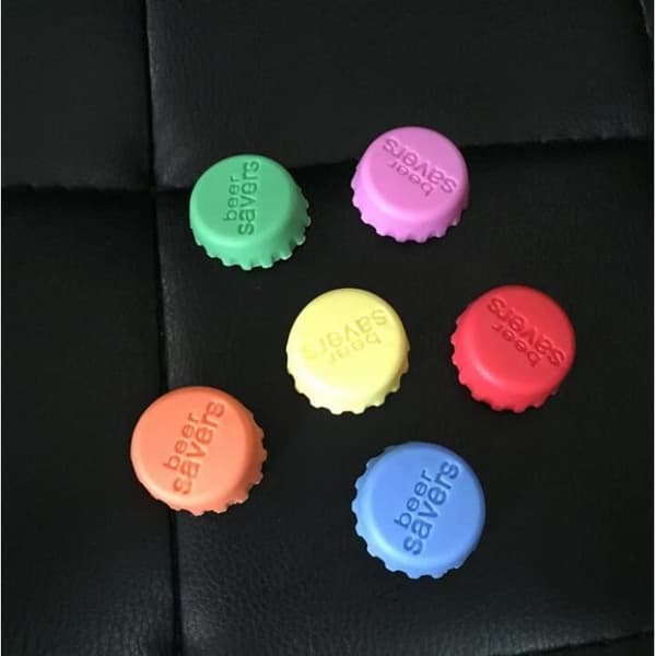 6st Beer Savers Creative Home Silikon Godis-färg Cool flasklock Öllock Vinflasklock 6st/lot