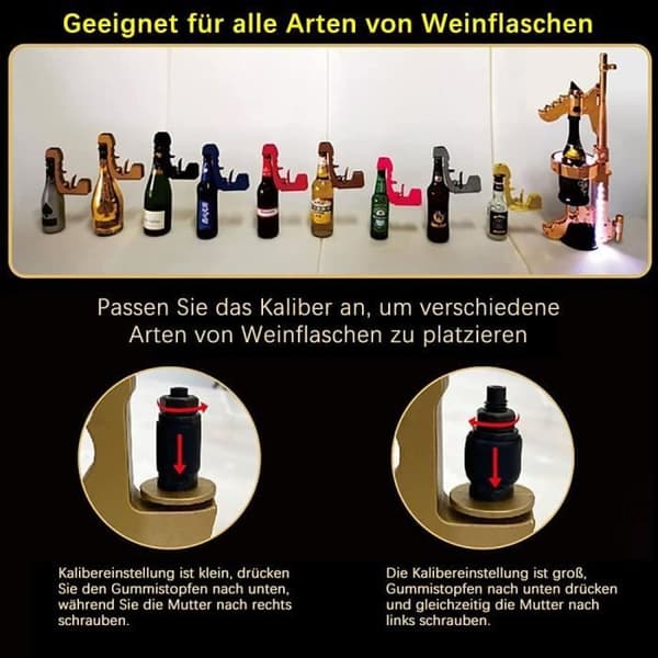 champagnepistol - ölinjektor, pip, ölautomat, champagnepistol, korkskruv för barer och