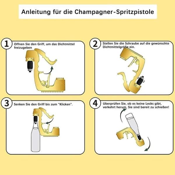 champagnepistol - ölinjektor, pip, ölautomat, champagnepistol, korkskruv för barer och