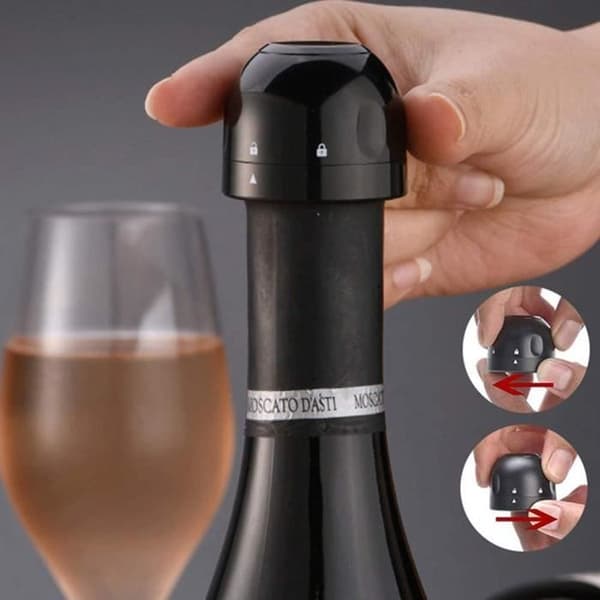 Vinflaskpropp Lock Vinluftare Vakuumförsegling Mousserande vin Champagnepropp Sparare Korkpropp Köksbar Verktyg A233