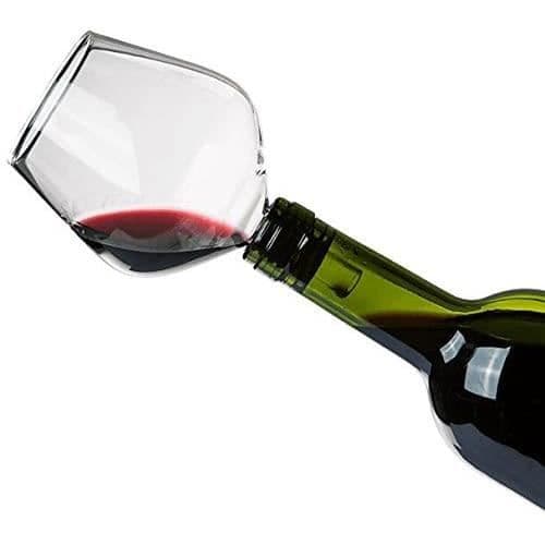 Flaskpropp - Glas - Vinglasform - Förbättrar aromen - Inget mer drickande i nacken