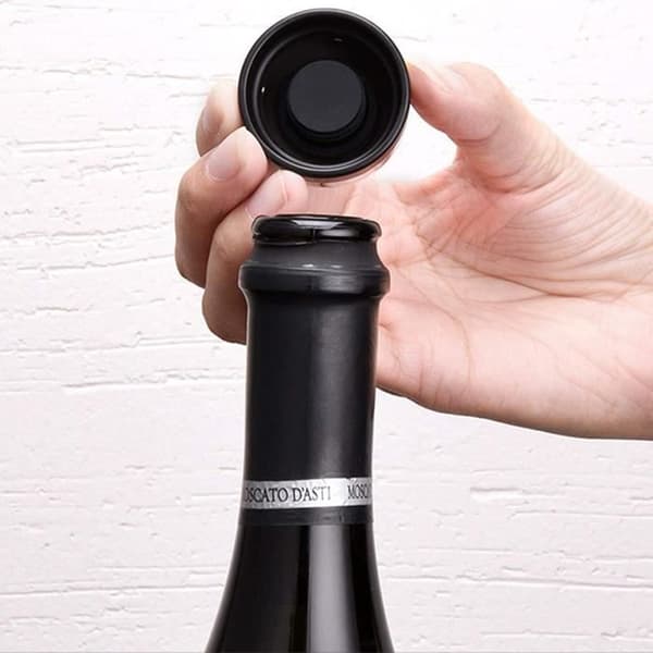 Set med 4 Champagnepropp Silikon Läckagefri flaskförslutningsförsegling Vinflaskpropp för Champagne Mouss A454