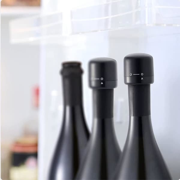 Silikonkorkar för Vin, Flaskkork med Låsnings- och Låsfunktion, Passar för öppning av A361