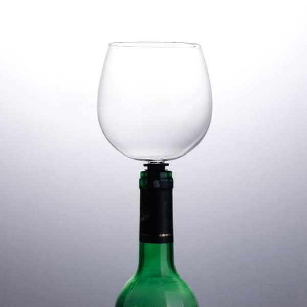 Korkskruv, Kreativt rödvinsglas med silikonförsegling Dryck direkt från champagneflaskan, kork av