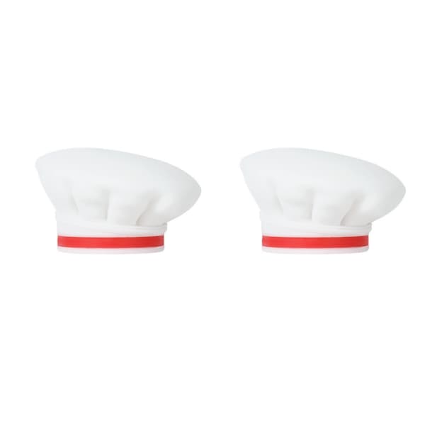 INF 2-Pack silikon vinflaskestoppere, kokkehattdesign