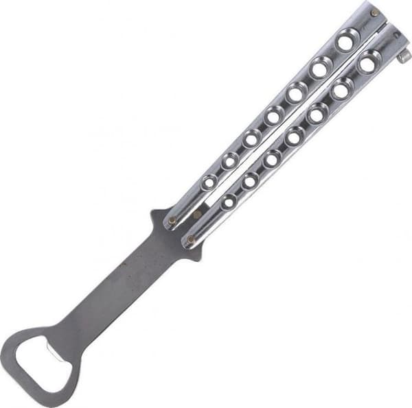 Bouchon flaska - doseringspropp Herbertz - 44078 - 571113 - Flasköppnare CJH Balisong, förkromad ()