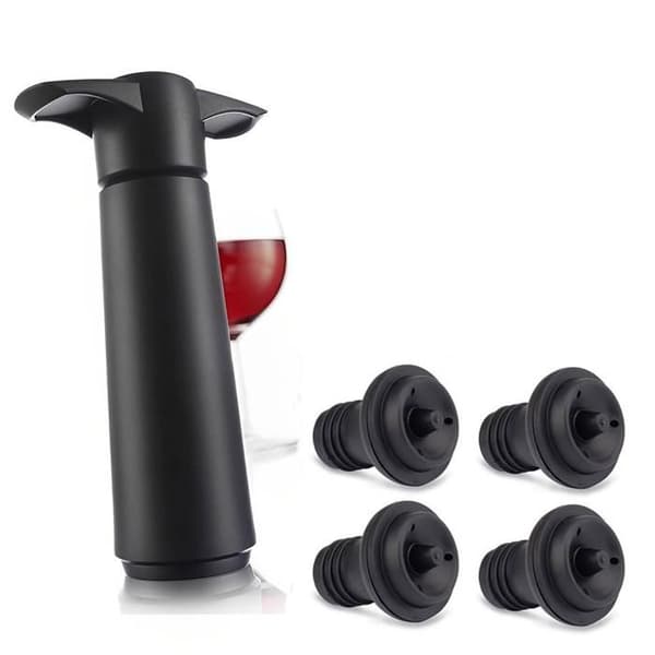 Manuell vinpumps TD® med 4 vinproppar vakuumpump för vin vakuumpump för vin för förvaring av rödvin