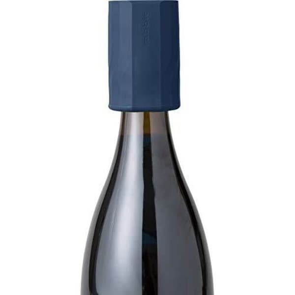 KitchenCraft KCR1-15458 vinflaskpropp med kaninkakskärare, marinblå
