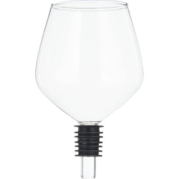 Propp i form av ett vinglas - H 13 cm Transparent