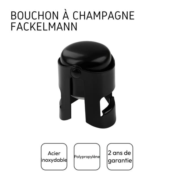 Champagneflaskpropp Fackelmann Spectre ref. 49763