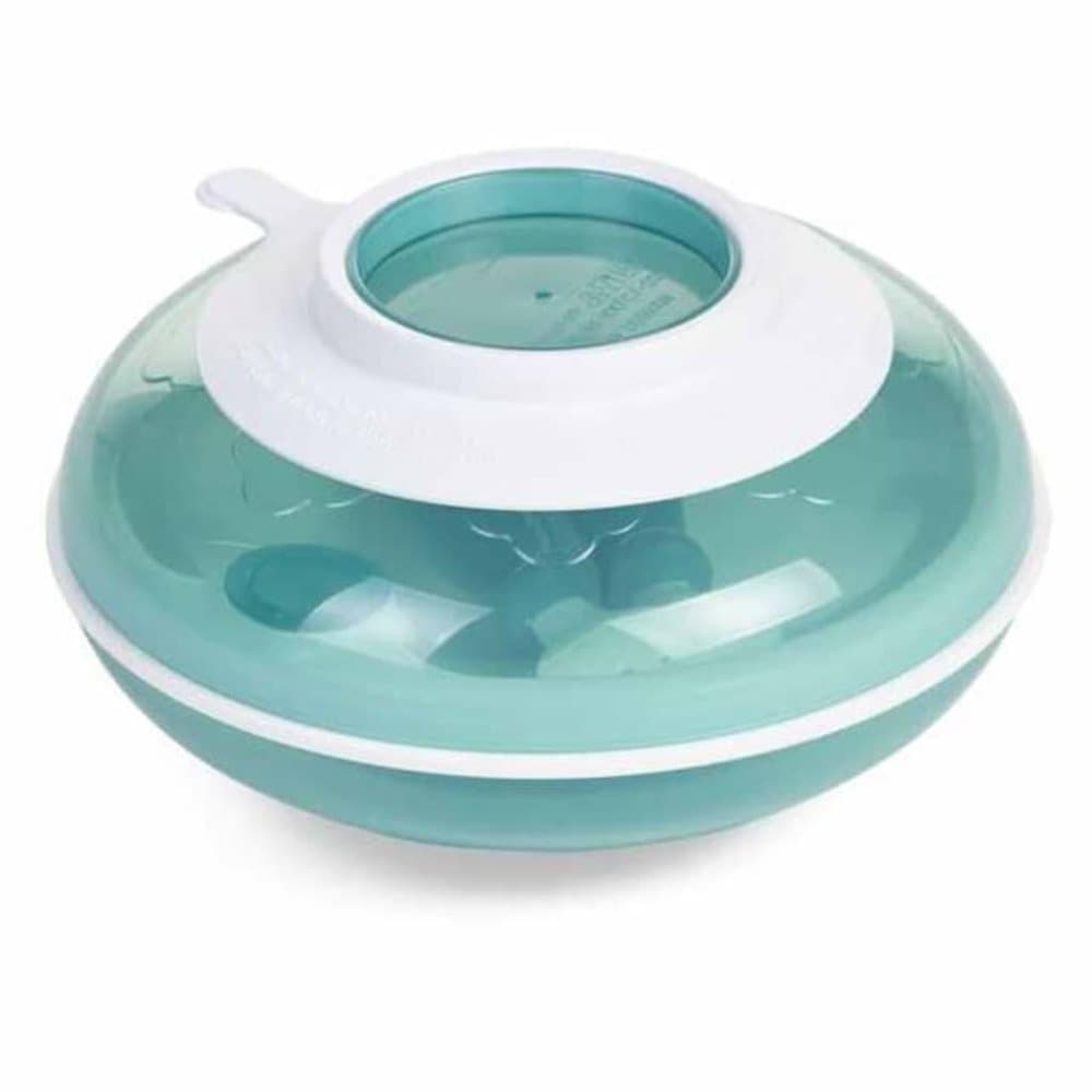 CHILDHOME Varmeplate med gaffel og skje aqua