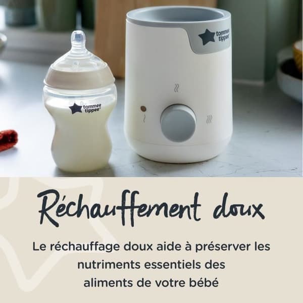 Tommee Tippee - Vit elektrisk babyflaskvärmare