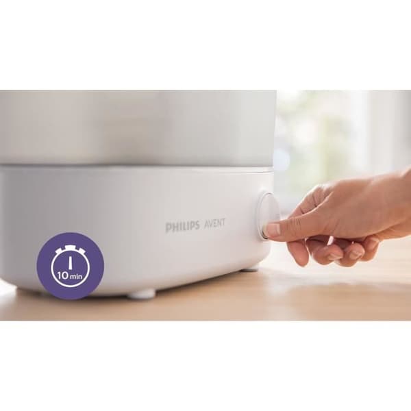 PHILIPS AVENT SCF291 / 00 Elektronisk 4-i-1-sterilisator + Diskkorg - Vit