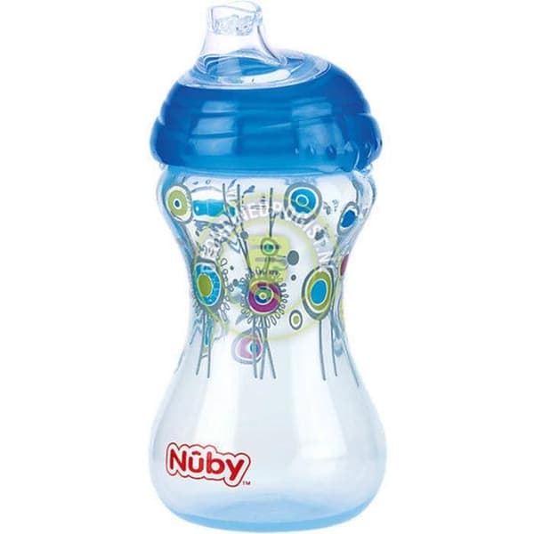 NUBY Flip-It™ Designer Series Non-Drip Tumbler – Blå – 300ml – 12m+