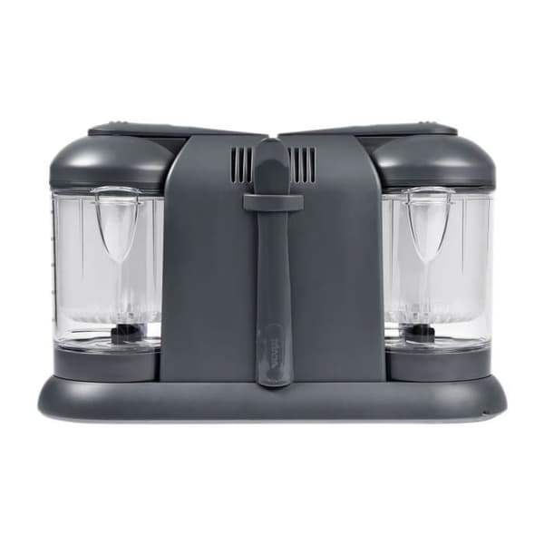 BÉABA - Babycook Duo - 4 i 1 Babyrobot Mixerkokare - Snabb ångkokning - XXL volym 2200 ml - Mörkgrå