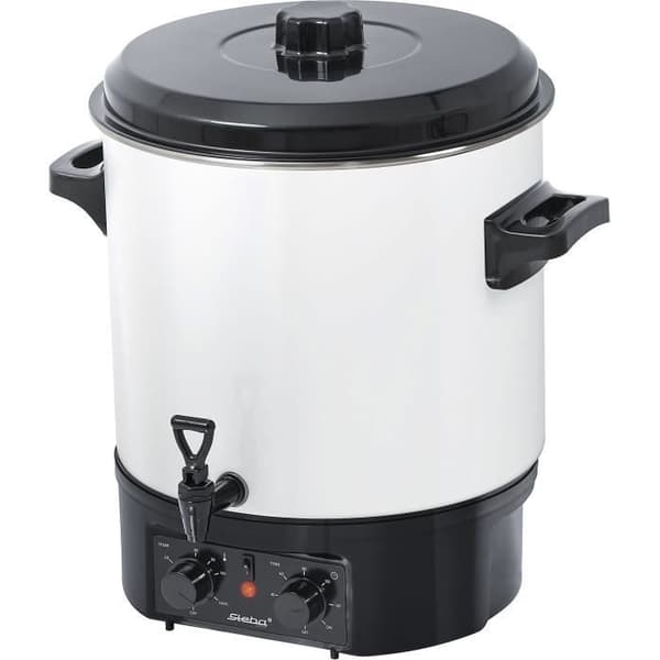STEBA 051100 ER1 27L sterilisator - 1800W - Temperaturjustering 30/100°C - Vit