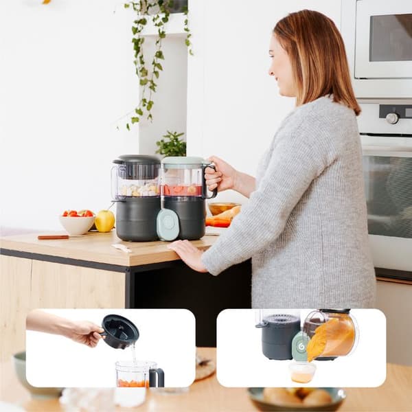 Babymoov Robot Kuverter Baby Nutribaby One - Kuverter Mixare - Livstidsgaranti - Utan BPA