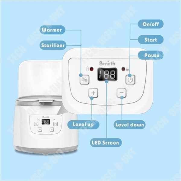 TD® Dual Bottle Sterilisator Amningsmjölkvärmare Intelligent konstant temperatur babysystem