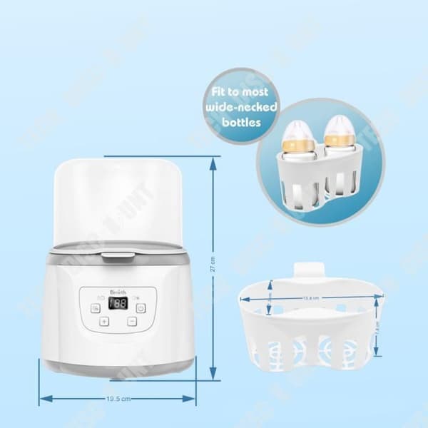 TD® Dual Bottle Sterilisator Amningsmjölkvärmare Intelligent konstant temperatur babysystem