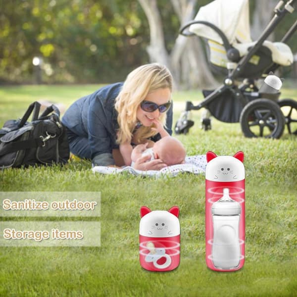 TD® elektriska nappflaska sterilisatorburkar napp resa baby komfort burk bärbara uv-flaskor leksaker billig den borste