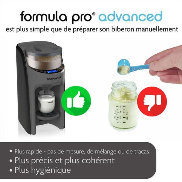 BABY BREZZA - Automatisk flaska förberedare Formula Pro Advanced Grå Kol