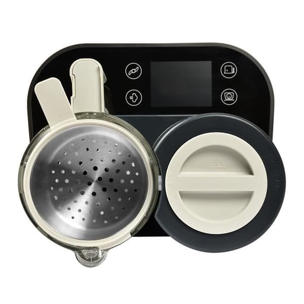 BEABA Babycook smart - ansluten - glasskål 1250 ml - antracitgrå