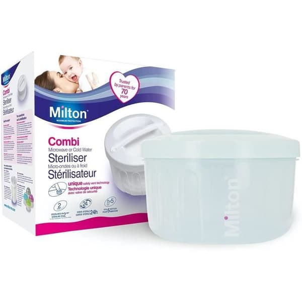 Sterilisator - MILTON - Kombi - Mikrovågsugn - Vit - För spädbarn