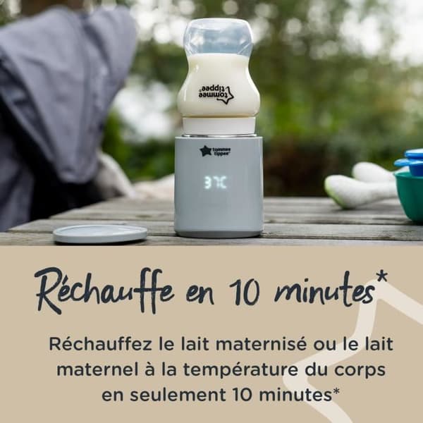 TOMMEE TIPPEE LetsGo kannettava sähköinen pullonlämmitin. USB-ladattava. kevyt