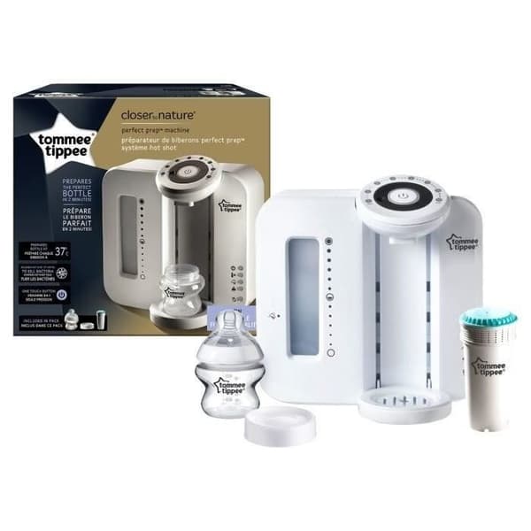 TOMMEE TIPPEE Perfect Prep - pullonvalmistus - uusi HotShot-toiminto - valkoinen