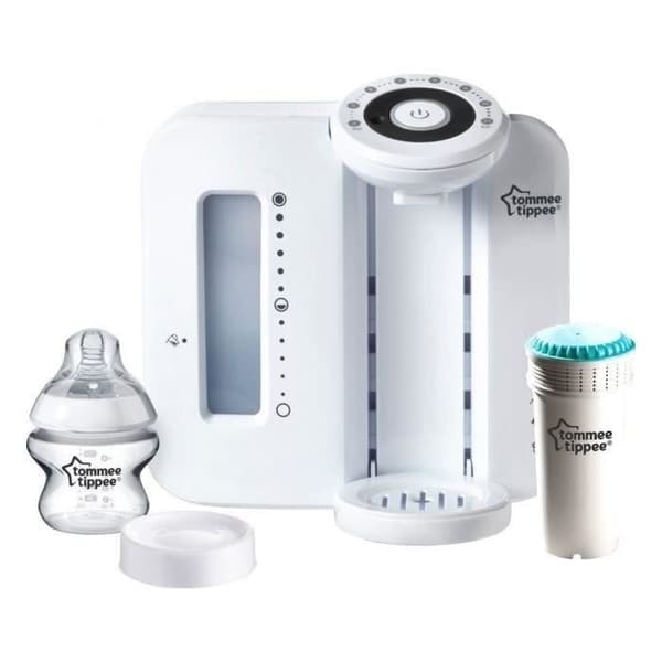 TOMMEE TIPPEE Perfect Prep - pullonvalmistus - uusi HotShot-toiminto - valkoinen