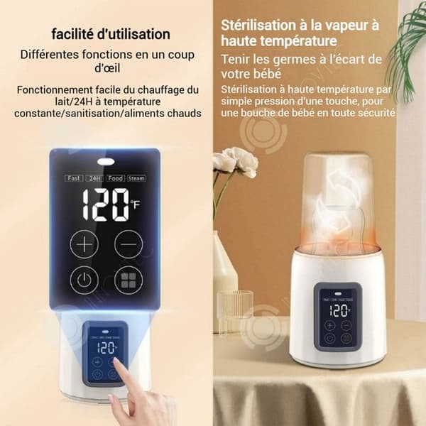 INN Mjölkflaskvärmare 180 w konstant temperatur 24h mångsidig lättanvänd anti-bränn design stor kaliber