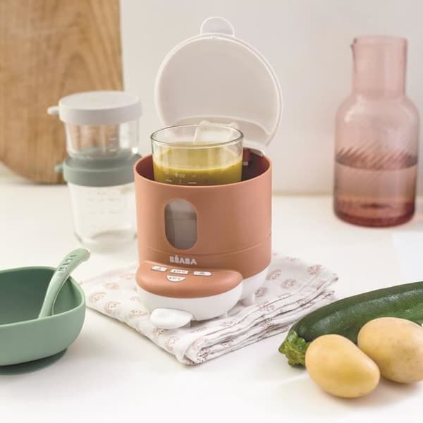 BÉABA - Bib'Expresso - Nappflaskvärmare/Nappburkvärmare - Exakt temperatur - Snabb - Bain Marie - Terrakotta