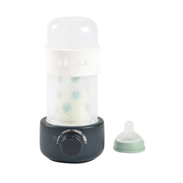 BÉABA - Flask-/barnmatsvärmare - Flasksterilisator - Bröstmjölksvärmare - Skonsam ånga - Baby Milk Second - Nattblå
