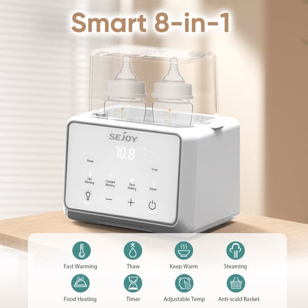Babymatsvärmare, Snabb uppvärmning på 5 minuter, Multifunktionell design,220V