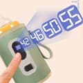 Miniatyrbillede 2 af 7: Lollanda bærbar sutteflaskevarmer, konstant USB flaskevarmer med 5 temperaturer mælkevarmer - lyserød/grøn