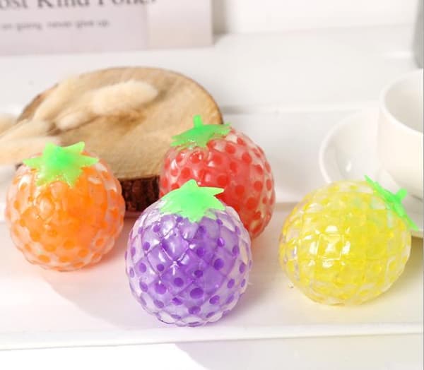 Frukt Anti-stress ball sensoriska fidget leksaker Orange
