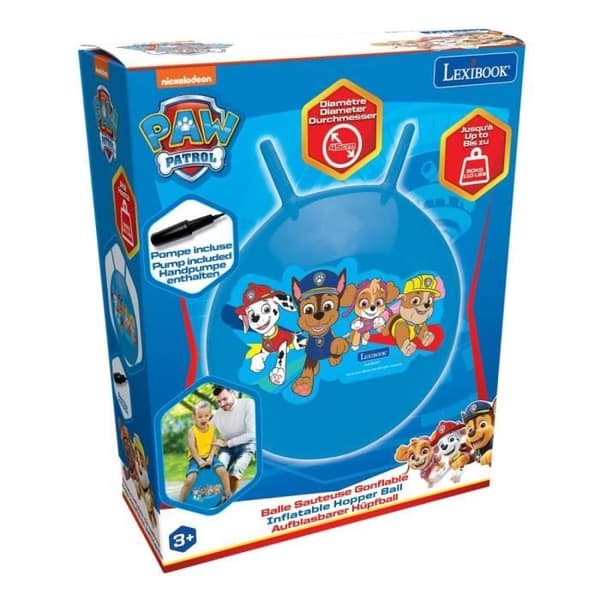 Paw Patrol uppblåsbar hoppboll - Lexibook - 45cm - För barn från 3 år och uppåt