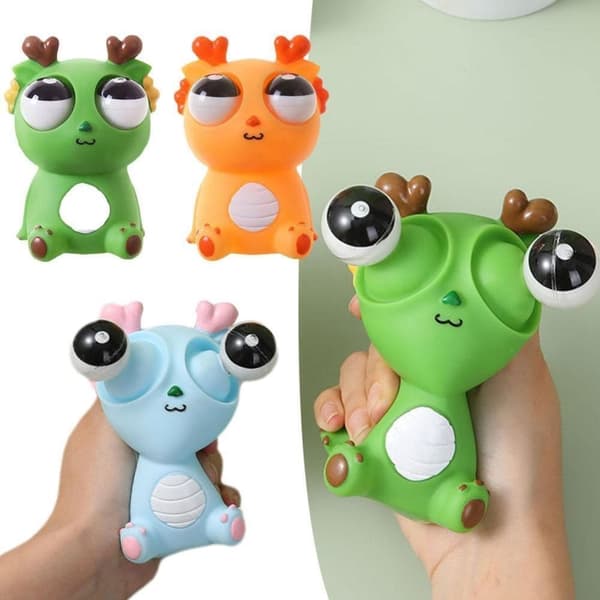 Popping Out Eyes Squeeze - Klämleksak - Fidget leksak Blå