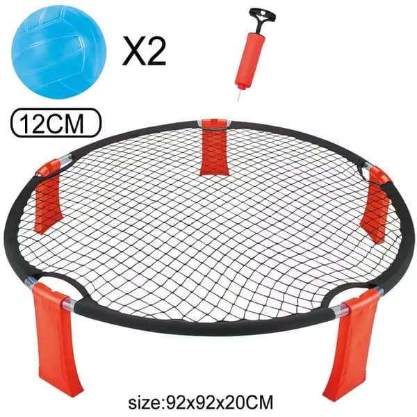WOOPIE Smash Ball Arkadespil Trampolin 2 Bolde Pumpe