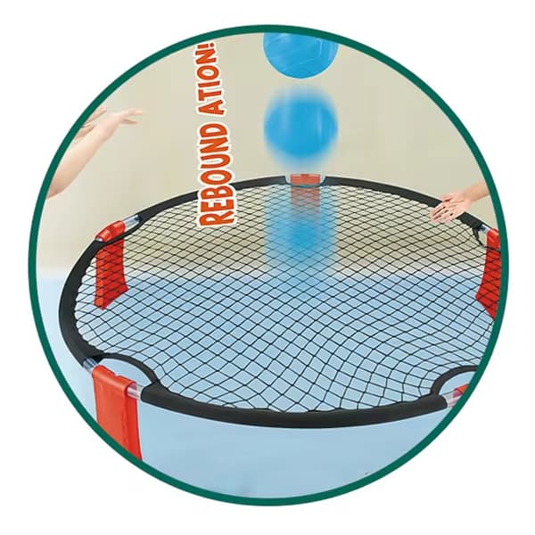 WOOPIE Smash Ball Arkadespil Trampolin 2 Bolde Pumpe