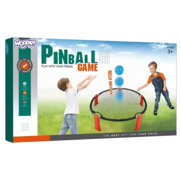 WOOPIE Smash Ball Arkadespil Trampolin 2 Bolde Pumpe