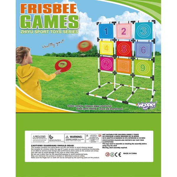 WOOPIE Frisbee XXL Kasta till Mål Skicklighetsspel